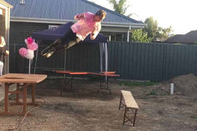 When You Watch Too Much WWE And Think You Can Take On The Table When You Watch Too Much WWE And Think You Can Take On The Table