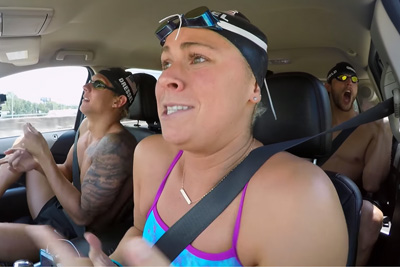 The U.S. Olympic Swim Team Does Car Pool Karaoke The U.S. Olympic Swim Team Does Car Pool Karaoke