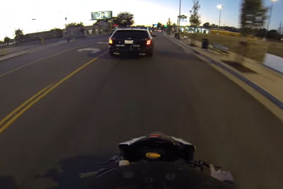 Motorcycle Rider Crashes His Bike After Putting "I Don't Stop For Cops" Sticker On Police Cruiser Motorcycle Rider Crashes His Bike After Putting "I Don't Stop For Cops" Sticker On Police Cruiser