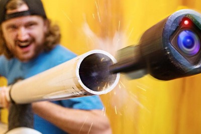 Guys Put A GoPro In A Cannon To Capture Some Crazy Footage Guys Put A GoPro In A Cannon To Capture Some Crazy Footage