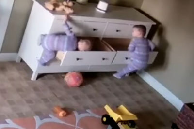 Two Year Old Miraculously Saves His Twin Brother After A Heavy Dresser Falls On Him Two Year Old Miraculously Saves His Twin Brother After A Heavy Dresser Falls On Him