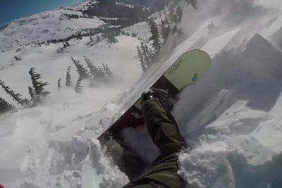 Whistler Snowboarder Captures A Shocking Moment Of Avalanche Whistler Snowboarder Captures A Shocking Moment Of Avalanche