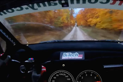 Driving A Rally Car 130Mph Through A Forest Looks Even Crazier As It Sounds Driving A Rally Car 130Mph Through A Forest Looks Even Crazier As It Sounds