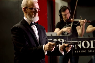 Russian Conductor Plays Classical Music With Two Guns Russian Conductor Plays Classical Music With Two Guns