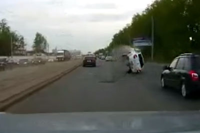 You Won't Believe What Was The Reason This Car Overturned You Won't Believe What Was The Reason This Car Overturned
