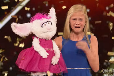 12-Year-Old Singing Ventriloquist Gets Golden Buzzer On AGT, Bursts In Tears 12-Year-Old Singing Ventriloquist Gets Golden Buzzer On AGT, Bursts In Tears