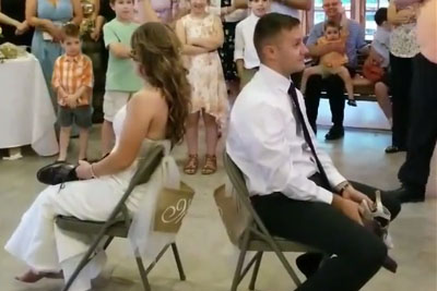 Couple Play Special Game On Their Wedding, This Footage Is Now Going Viral Couple Play Special Game On Their Wedding, This Footage Is Now Going Viral