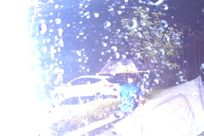 VIDEO: Dashcam Captures Shocking Moment When Lightning Strikes Next To A Pedestrian VIDEO: Dashcam Captures Shocking Moment When Lightning Strikes Next To A Pedestrian