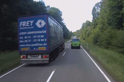 WATCH: Crazy Trucker Overtakes In Most Dangerous Way, Almost Collides Head On WATCH: Crazy Trucker Overtakes In Most Dangerous Way, Almost Collides Head On