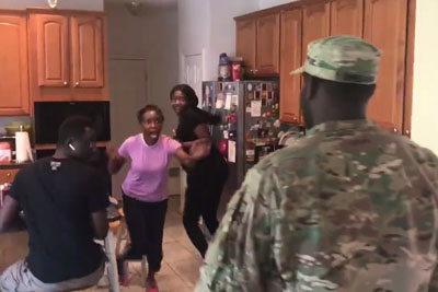 Soldier Returns Home, Surprises His Family In Best Way Possible Soldier Returns Home, Surprises His Family In Best Way Possible