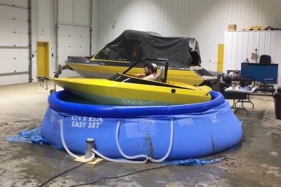 Wife Was Tired Of Drunken Idiots With A Boat In Small Pool, Then This Happened Wife Was Tired Of Drunken Idiots With A Boat In Small Pool, Then This Happened