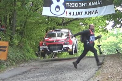 VIDEO: Šok med WRC relijem na Hrvaškem: Fotograf za las ubežal tragediji!