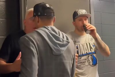 VIDEO: Luka Dončić po zmagi ostal brez piva: Posnetek, ki je nasmejal mnoge!