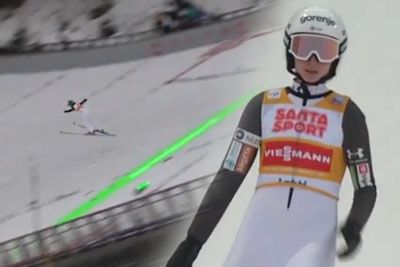 Nika Prevc podrla rekord skakalnice: Posnetek njenega skoka v Lahtiju!