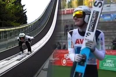 Domen Prevc postavil rekord skakalnice, nato pa šok: Bil je diskvalificiran