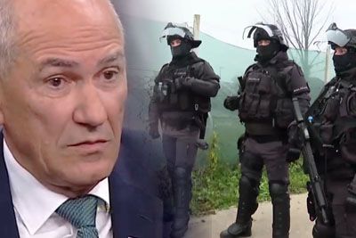 Policijska racija v romskem naselju, oglasil se je Janez Janša