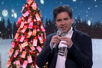 Tilen Artač nasmejal s parodijo o božičnici, pesem zapel kot Luka Mesec