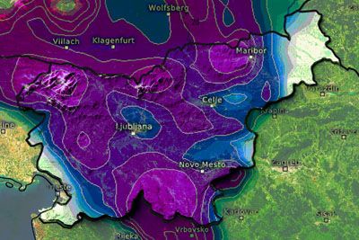 Vreme za božič, animacija napoveduje sneg tudi za Slovenijo