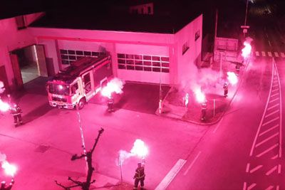 Gasilci v Cerknem proslavili prihod novega vozila