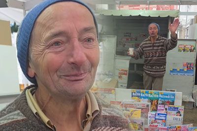 71-letni Rudi ganil s skromnostjo, v Ljubljani še vedno prodaja časopise