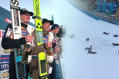 Smešen prizor v Avstriji – za smeh ob podelitvi poskrbeli tudi Slovenci