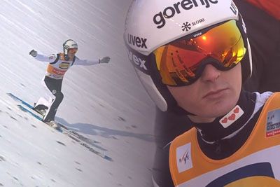 Domen Prevc z zmago poletel proti olimpijskim igram: Skok navdušuje svet