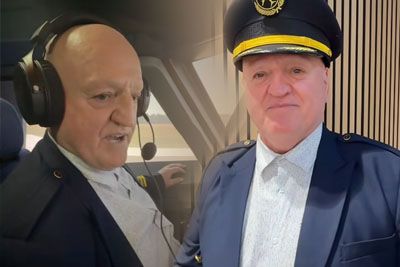 Martin Strel trdi, da je pilotiral po ZDA – v pilotski kabini pokazal, kaj zna