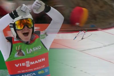 Svetovni rekord Domna Prevca v Planici: tako so ponoreli komentatorji