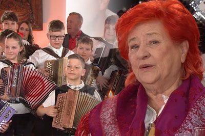 Ganljiv poklon Francu Šegovcu, žena Hermina na robu solz