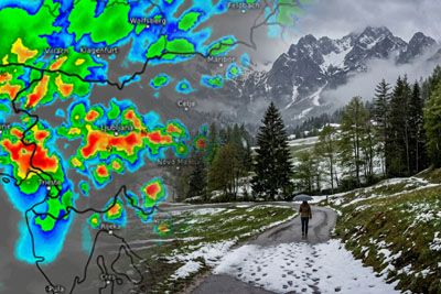 Že jutri nevihte, ARSO prižgal rumeni alarm: V torek ponekod napovedan sneg