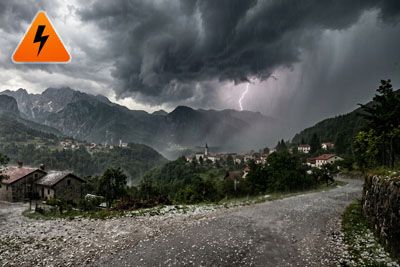 Oranžni alarm za celo Slovenijo, Estofex svari: Nevarnost debele toče