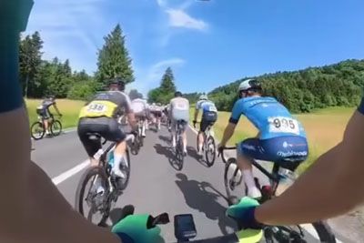 Pretresljiv prizor na maratonu Franja: Kolesar objavil posnetek padca
