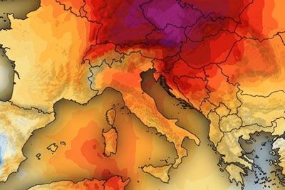 Animacija, kako nas bo ta teden zajela vročina: Živo srebro preko 40 °C