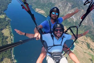 Martin Golob poletel nad Bohinjem: »Končno sem se počutil kot golob«