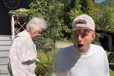 Juš Čop nasmejal s posnetkom, v glavni vlogi babica
