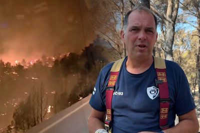 Slovenski gasilec Matjaž prišel na dopust na Brač, nato več dni pomagal gasiti požar