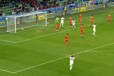 Slovenija do zmage nad Severno Makedonijo, posnetek zadetkov v Stožicah