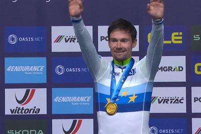 Primož Roglič postal evropski prvak, po zlati medalji ganil z besedami