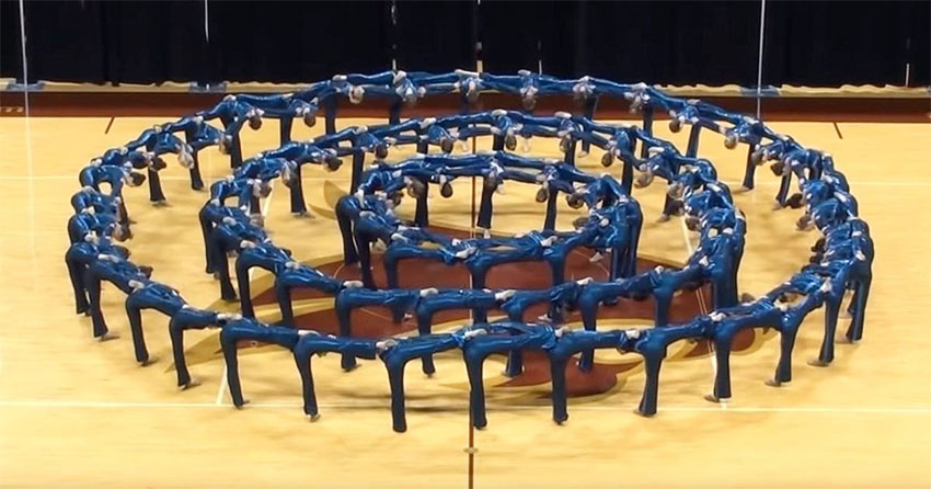 Dancers Form A Circle Only For Crowd To Go Breathless When - 