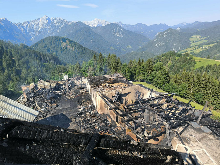Požar na kmetiji Bukovnik