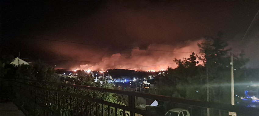 Požar na otoku Brač skozi oči Slovenke