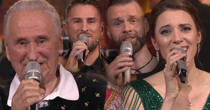 Pevci Slovenski pevci pripravili ganljiv nastop: Zapeli so uspešnico Lojzeta ...