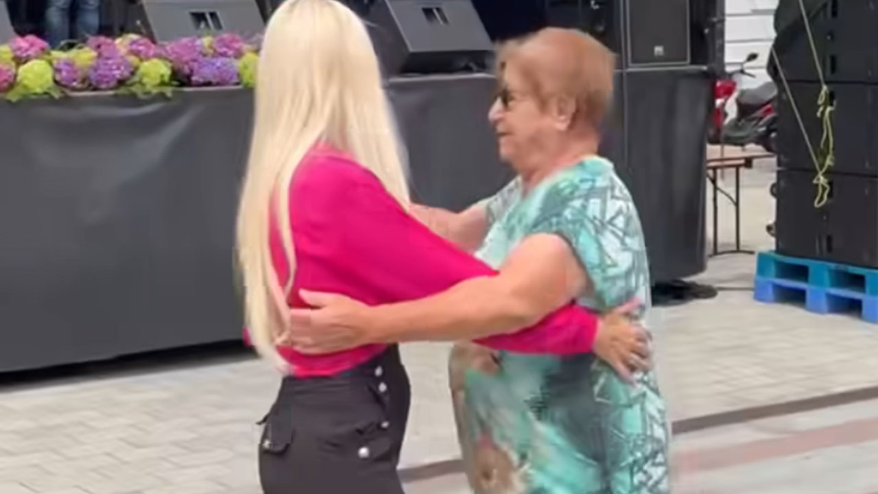 85-letna babica iz Prlekije navdušila s plesnimi koraki