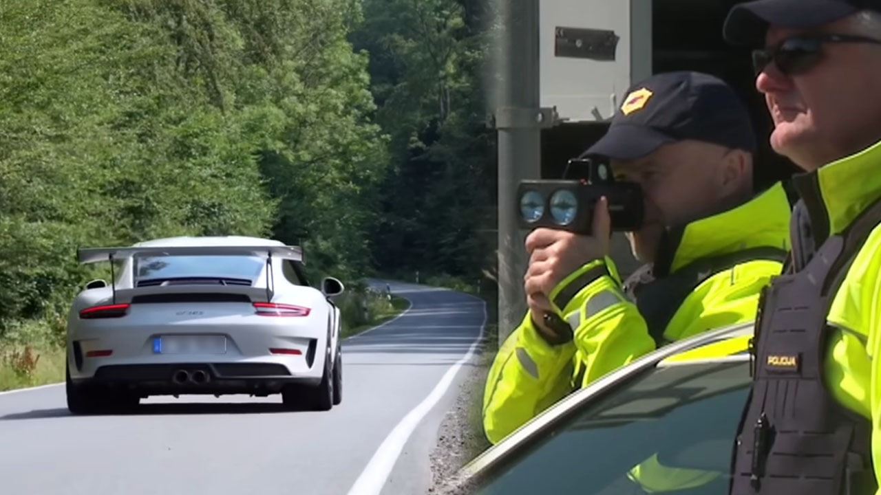 V Zbiljah policisti ujeli voznika, ki je s Porsche GT3 RS skozi naselje vozil 131 km/h