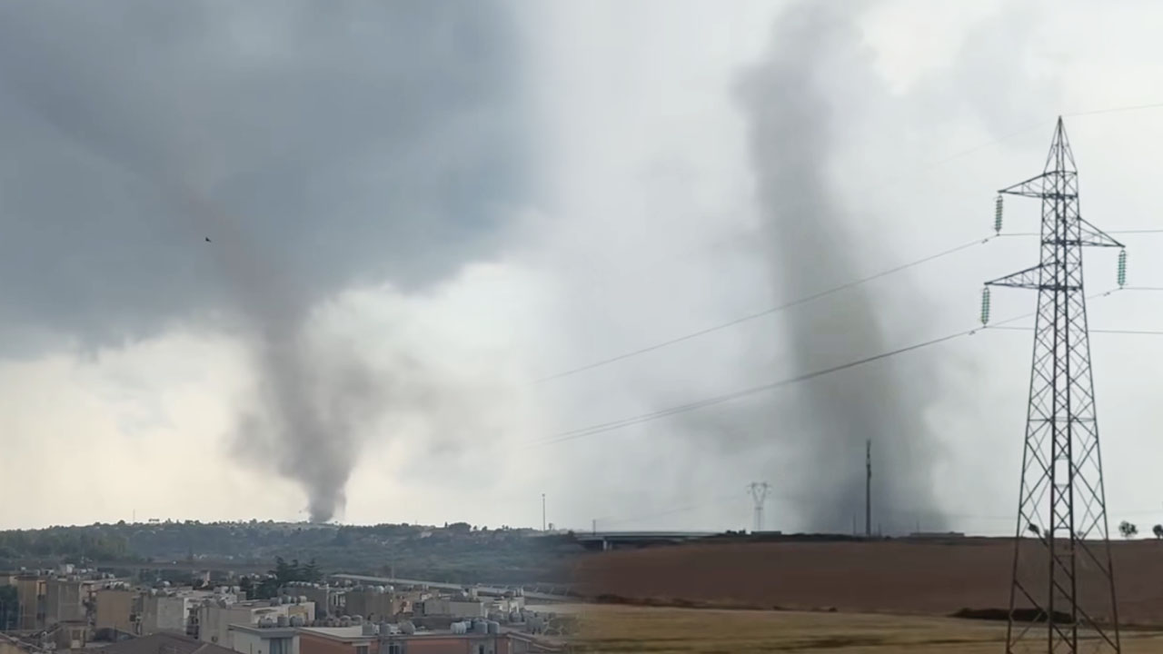 Na jugu Italije v nekaj minutah posneli dva tornada, ki sta povzročila gmotno škodo