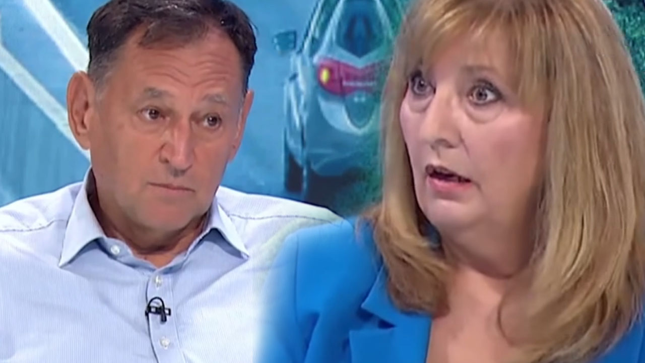 Voditeljica Odmevov v pogovoru s predsednikom uprave Darsa glede delovnih zapor in zastojev na naših avtocestah