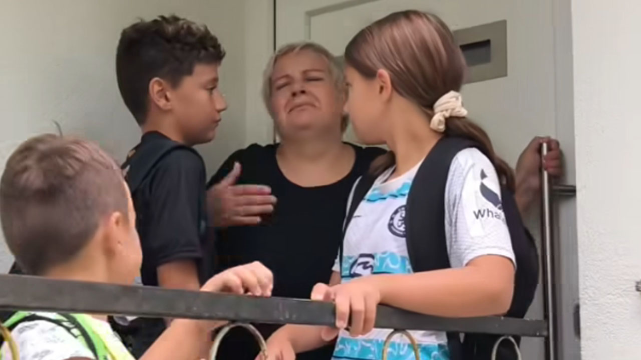 Simona Kosi se je poslovila od svojih otrok, ki so vstopili v novo šolsko leto