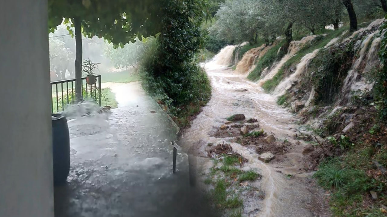 Ob močnih nalivih poplavilo slovensko obalo - Torek, 2. september 2025