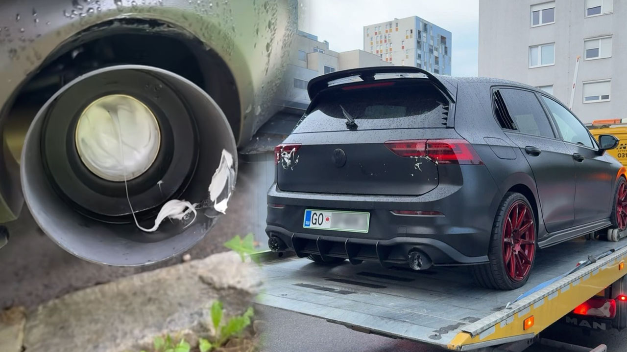 Neznani storilec je v Mariboru poškodoval športno vozilo Golf 8 GTR, lastnik ponuja denarno nagrado