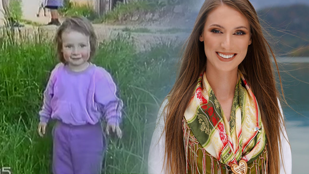 Lucija Selak iz Ansambla Saša Avsenika pokazala posnetek iz leta 1997, ko je bila stara komaj dve leti